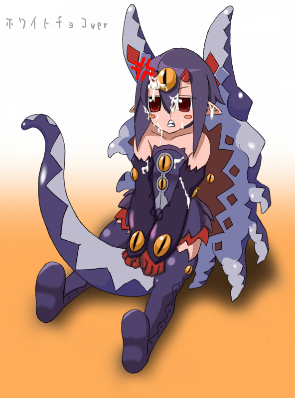 cum desco disgaea disgaea_4 monster_girl nippon_ichi_software red_eyes