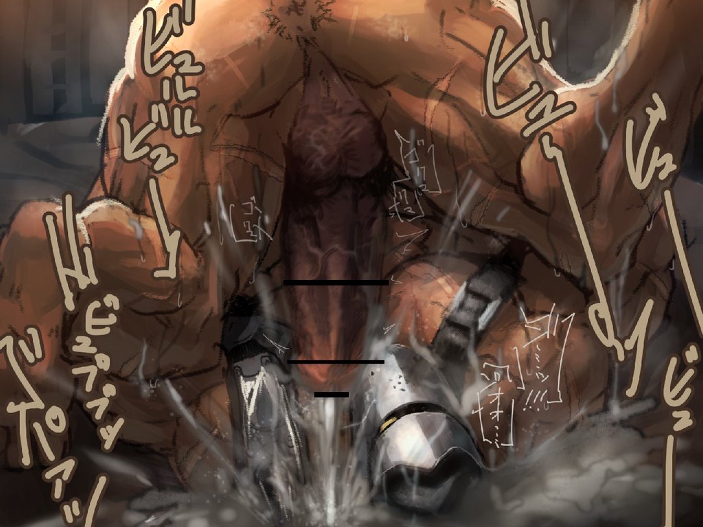 balls bara big_balls big_penis boner chrono_cross cum dokichi erection helmet helmet_only japanese_text male male_only muscles muscular musk orgasm penis scars scars_all_over solo solo_male spread_legs sweaty upside-down zoah