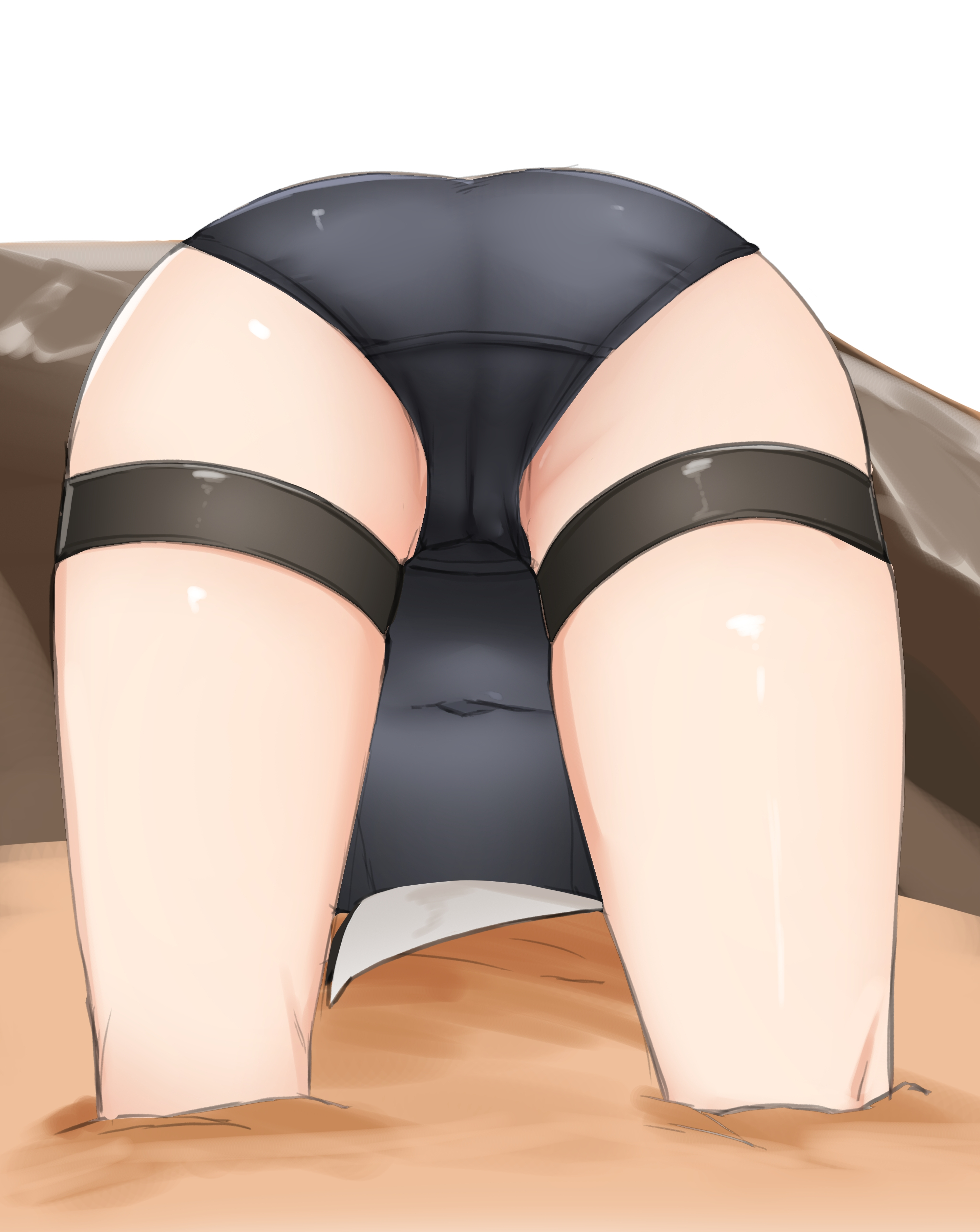1girls, ass, ass focus, aubl 74 (daebom), belly button, daebom, female, pussy, pussy visible through clothes, sand, solo, solo female, solo focus, stuck, stuck in floor, swimsuit, thighs, war thunder