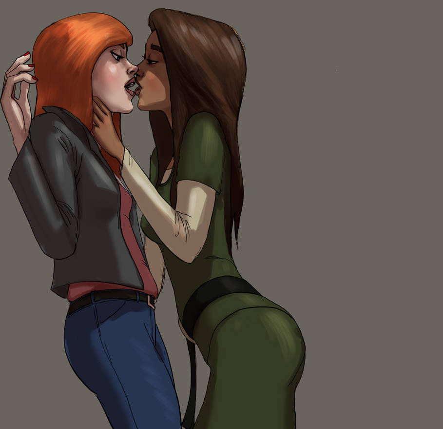 2girls almost_kissing ass ava_ayala belt black_belt blush brown_hair butt couple dark-skinned_female dark_skin duo eye_contact female female/female female_only grey_background half-closed_eyes human interracial interracial_yuri jacket kissing latina leather leather_jacket lesbian lesbians light-skinned_female lips lipstick looking_at_another looking_pleasured love makeup marvel marvel_comics mary_jane_watson multiple_females mutual_yuri nail_polish open_mouth orange_hair pink_lipstick pistaccio red_nails romantic romantic_couple simple_background standing straight_hair superheroine thick_eyebrows ultimate_spider-man white_tiger_(marvel) wide_hips yuri