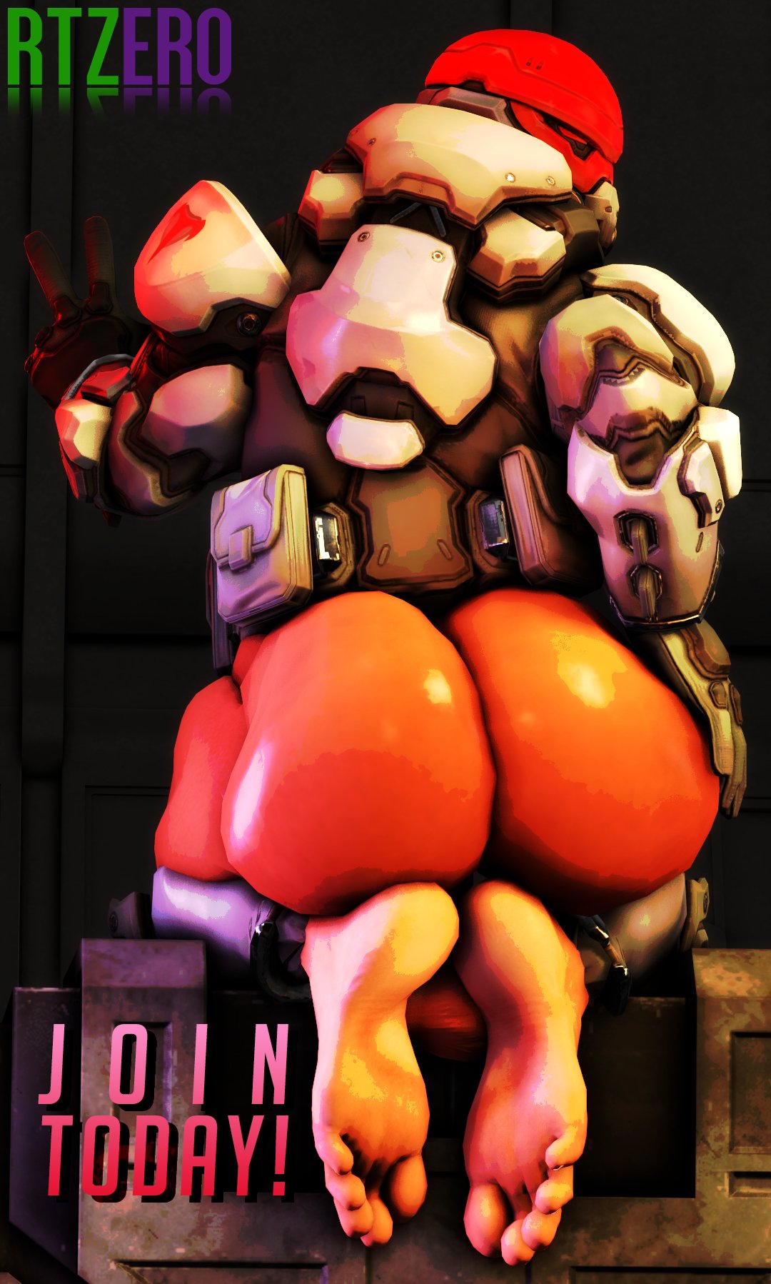 1boy ass back_view bara_ass big_ass big_ass_(male) big_butt bubble_ass bubble_butt clothing fat_ass fat_butt feet gay huge_ass huge_butt large_ass large_butt looking_back male male_only overwatch overwatch_2 partially_clothed presenting_butt presenting_hindquarters round_ass round_butt rtzero solo solo_focus talon_(overwatch) talon_trooper thick_ass thick_butt thick_thighs