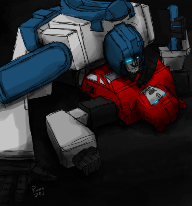 2boys cliffjumper male_only mirage_(transformers) missionary_position robot robots transformers