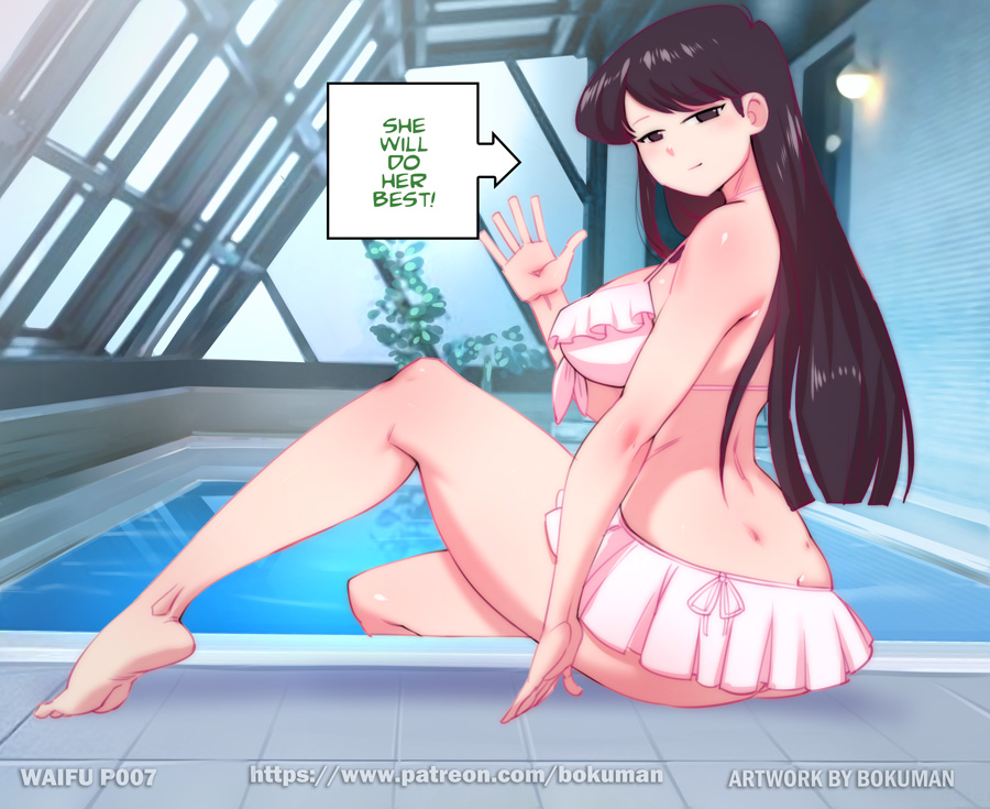 1girls, bokuman, color, female, higher resolution available, komi shouko, komi-san wa komyushou desu, tagme