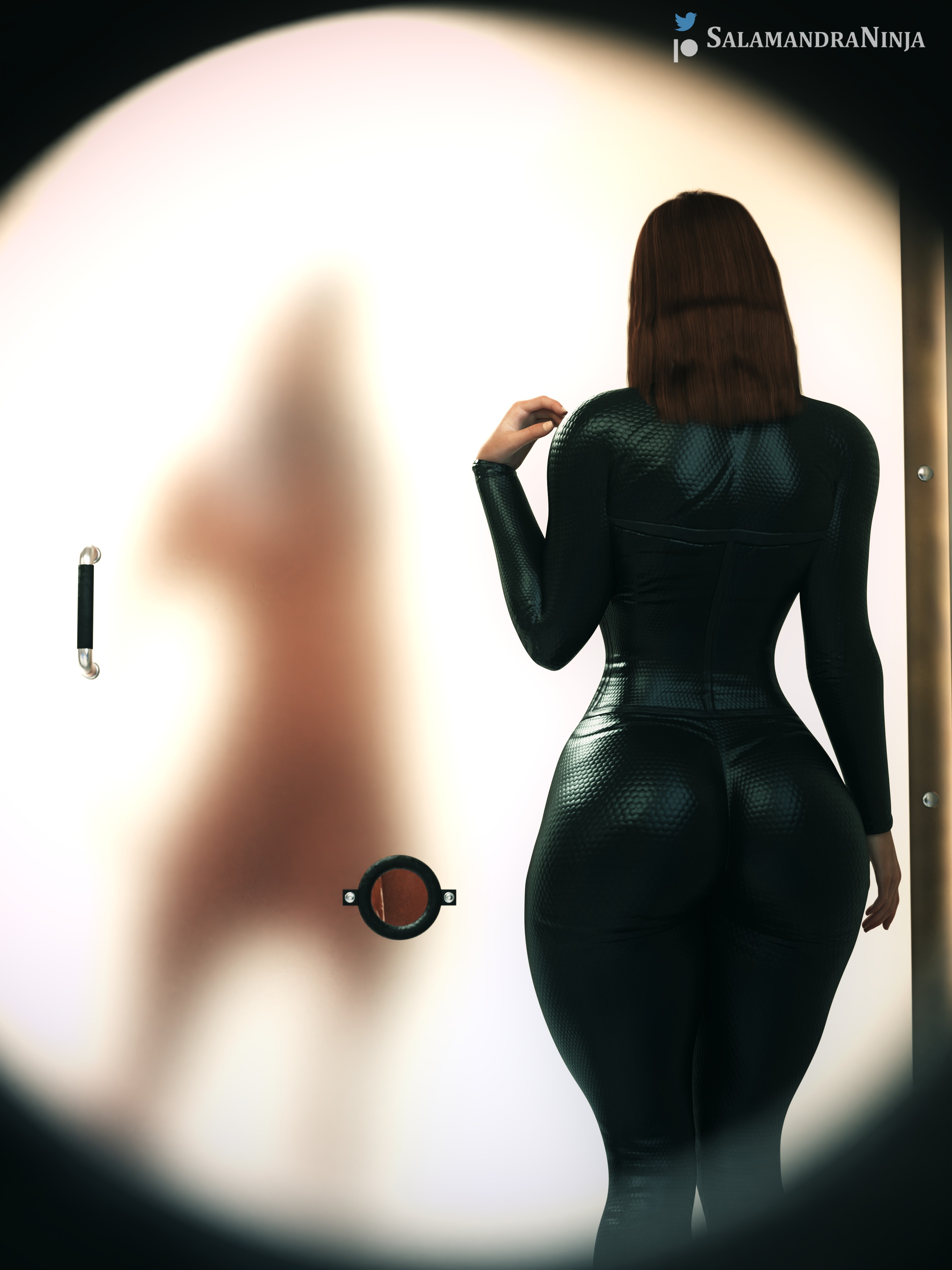 1futa, 1girls, 3d, athletic, athletic female, black widow (marvel), breasts, cock shock, cock worship, female, futanari, glory hole, high resolution, highres, huge cock, huge penis, intersex, large breasts, large penis, marvel, marvel cinematic universe, marvel comics, mortal kombat, muscular, muscular futa, natasha romanoff, penis, red hair, salamandraninja, scarlett johansson, sindel, veiny penis