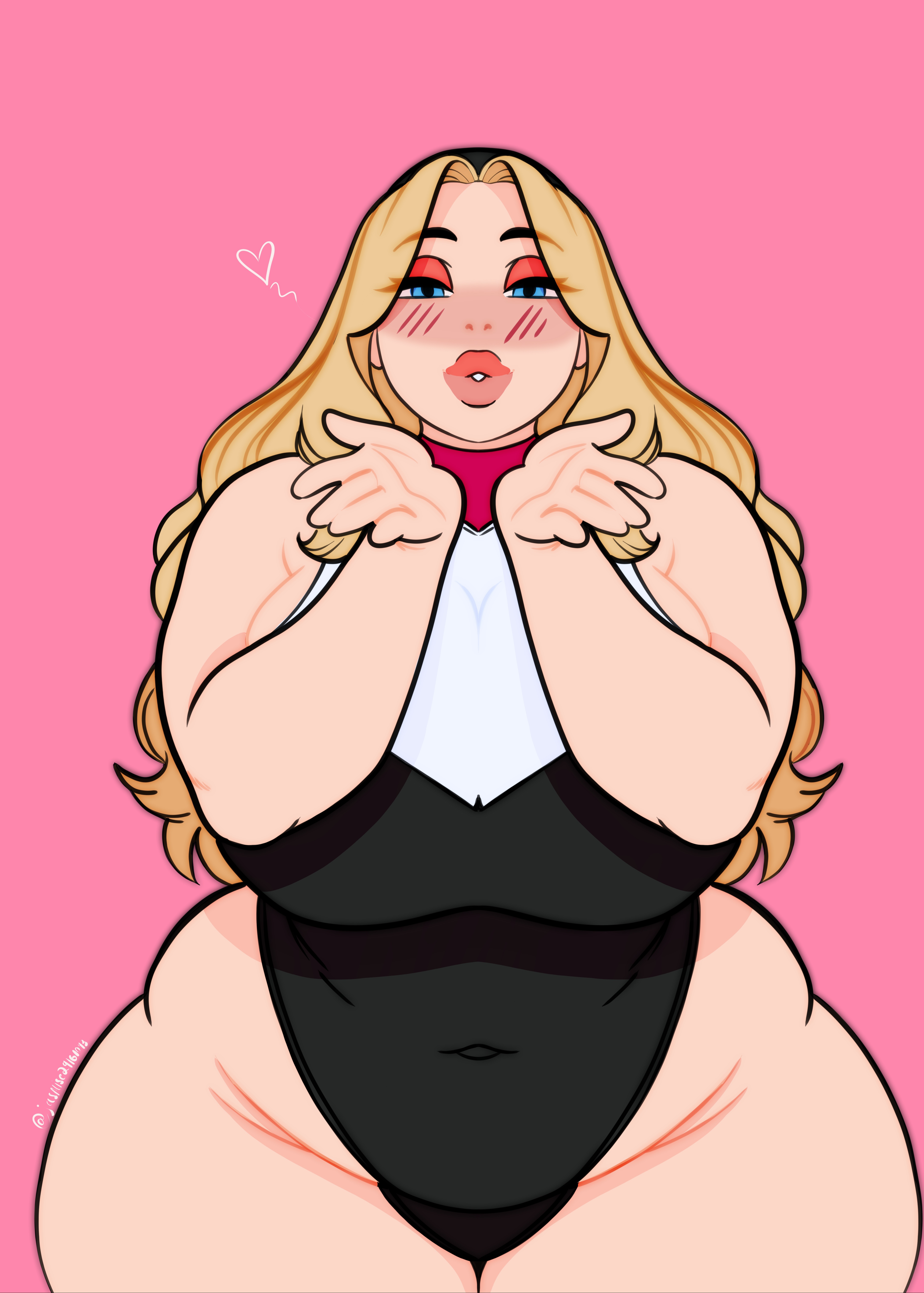 1girls, 2025, bbw, bbw mom, blonde hair, chubby, chubby female, fat, female, gwen stacy, hairband, hips wider than shoulders, jasmine29161093, jazzanna, marvel, marvel comics, milf, milfification, mommy, mommy kink, spider-gwen, spider-man, spider-man (series), thick thighs, wide hips