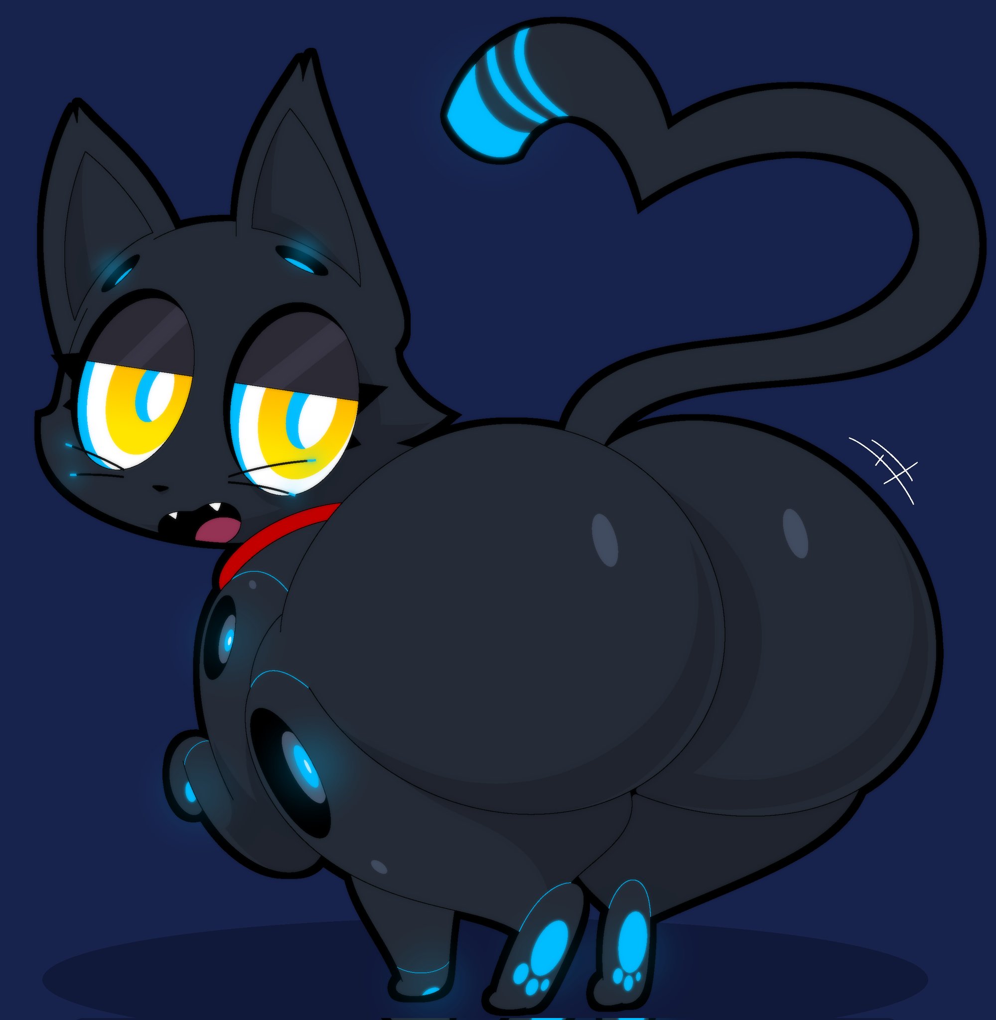808 (hi-fi rush), ass, big ass, ekkokenight, feline, feral, hi-fi rush, robot