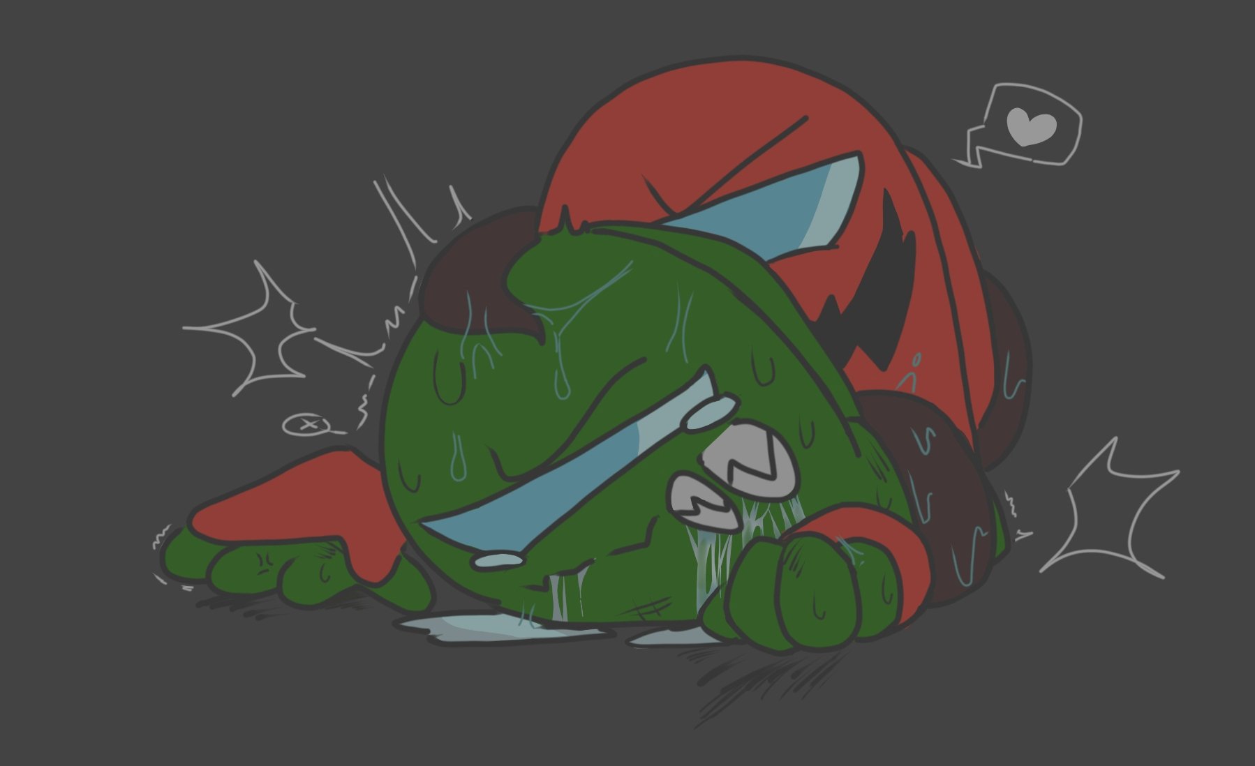 among us, angry face, canon couple, fnf mods, friday night funkin, friday night funkin mod, gay, green (among us), green body, grey background, husband, impostor (among us), lotus.unreal, male, rape, red (among us), red body, sex, tagme, tears, tears of pain, tentacle, tentacle rape, tentacle sex, vs impostor, yaoi