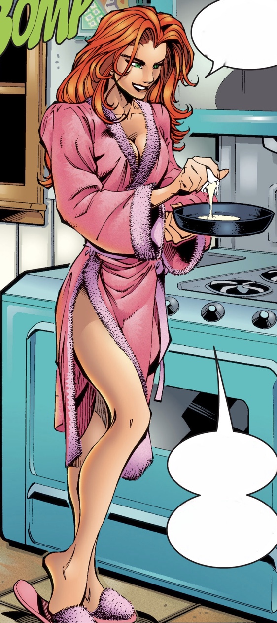 1girls bathrobe comic female female_only fully_clothed jean_grey joe_madureira marvel marvel_comics official_art phoenix_(x-men) robe slippers solo steve_buccellato tagme tim_townsend x-men