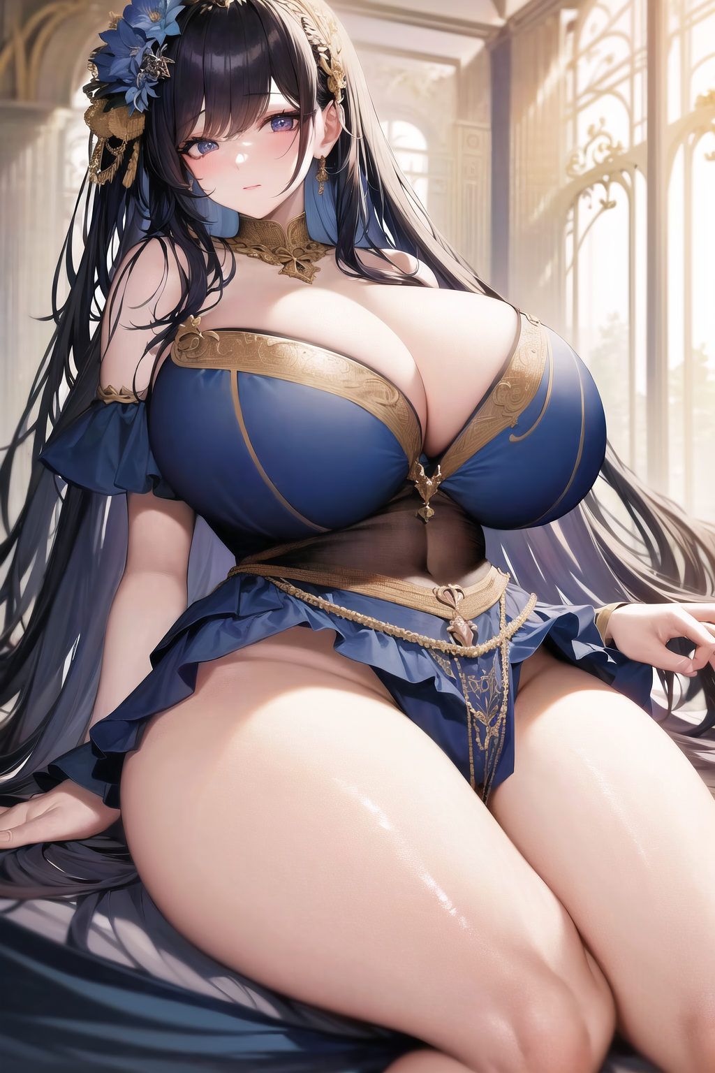1girls, 2023, ai generated, alternate breast size, breasts, curvy body, curvy figure, female, female focus, female only, hi res, long hair, mature female, milf, mommy, stable diffusion