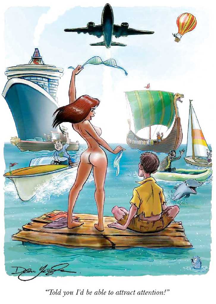 1boy 1boy1girl 1girls 1man 1woman 2d ass boat boats bra bra_removed brown_hair castaway dean_yeagle globe nude_female panties panties_removed plane rescue saved sea tanned tanned_female tanned_girl tanned_skin