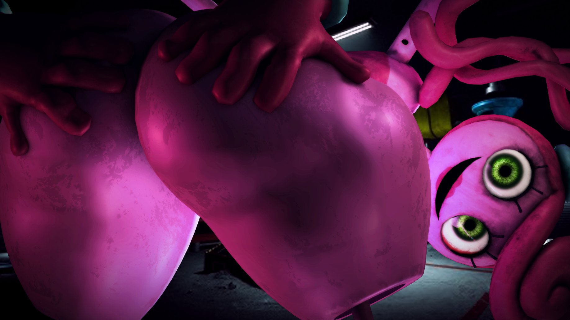 3d, ass, grabbing ass, looking at viewer, mommy long legs, poppy playtime, rodplex, solo, unknown artist