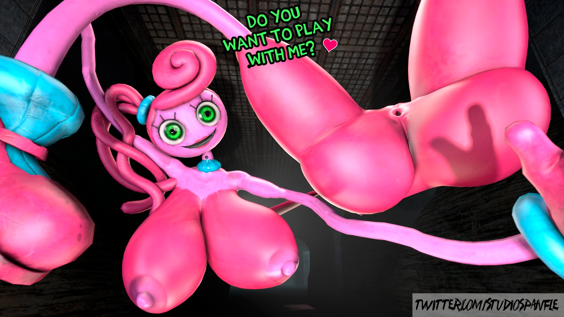 3d, mommy long legs, nightmare waifu, panflestudios, poppy playtime, solo, tagme