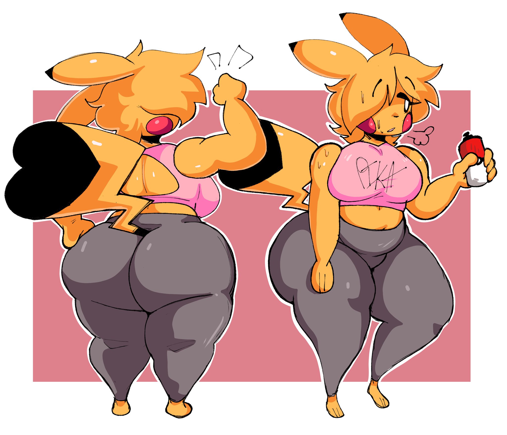 anthro, anthrofied, ass, big ass, big breasts, breasts, bubble ass, bubble butt, clothed, clothing, cosplay pikachu, dork boi, female, fur, furry, furry only, huge ass, lewd dorky, nintendo, penny thunder, pikachu, pokémon (species), pokemon, pokemon (species), tail, thick thighs, wide hips