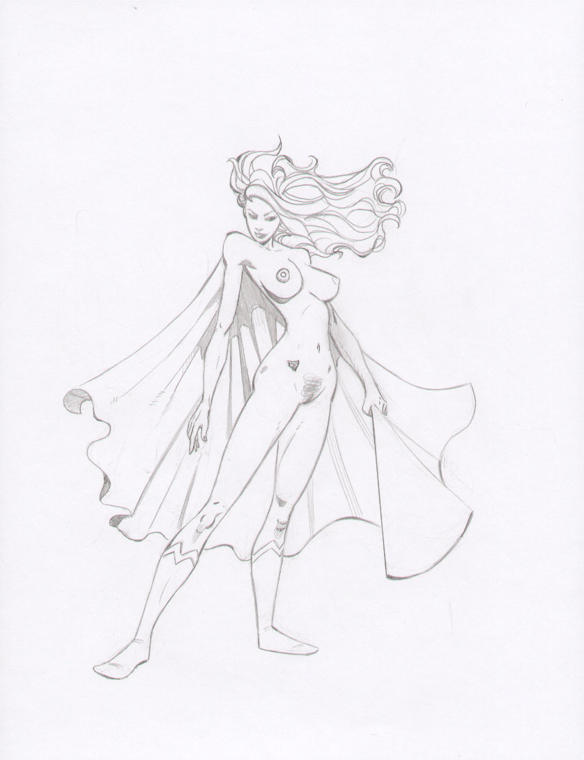 dc keith_dotson monochrome supergirl tagme