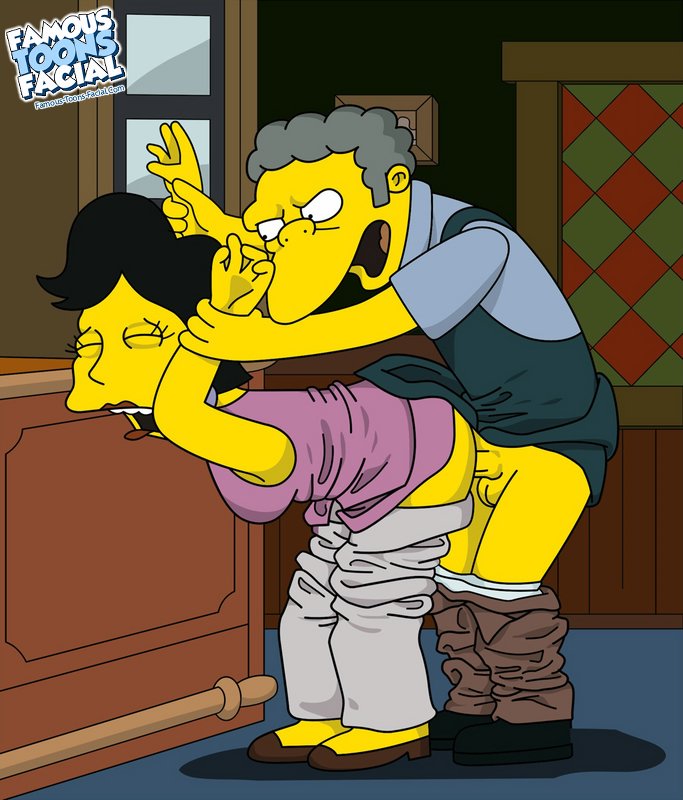 20th_century_studios accurate_art_style betty_(the_simpsons) clothes color famous-toons-facial female human indoors insertion male moe's_tavern moe_szyslak penis sex straight tagme the_simpsons uncensored yellow_body yellow_skin