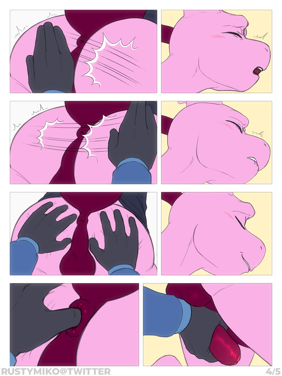 2023 2boys 3:4 anal anal_fingering anus ass backsack balls biped bite biting_lip biting_own_lip black_body blush blush_lines butt_slap closed_eyes comic digital_media_(artwork) duo erection femboy fingering fingering_partner foreskin generation_1_pokemon genitals hand_on_penis handjob hi_res legendary_pokemon looking_pleasured lying male_only mewtwo nintendo on_front partially_retracted_foreskin pat_(lapatte) penile penis perineum pink_body pokemon pokemon_(species) red_anus red_balls red_body red_penis red_perineum rustymiko sex slap smile spanking spread_butt spreading thumb_in_ass