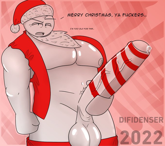 candy_cane christmas dieff_(difidenser) difidenser dilf huge_cock hung tagme