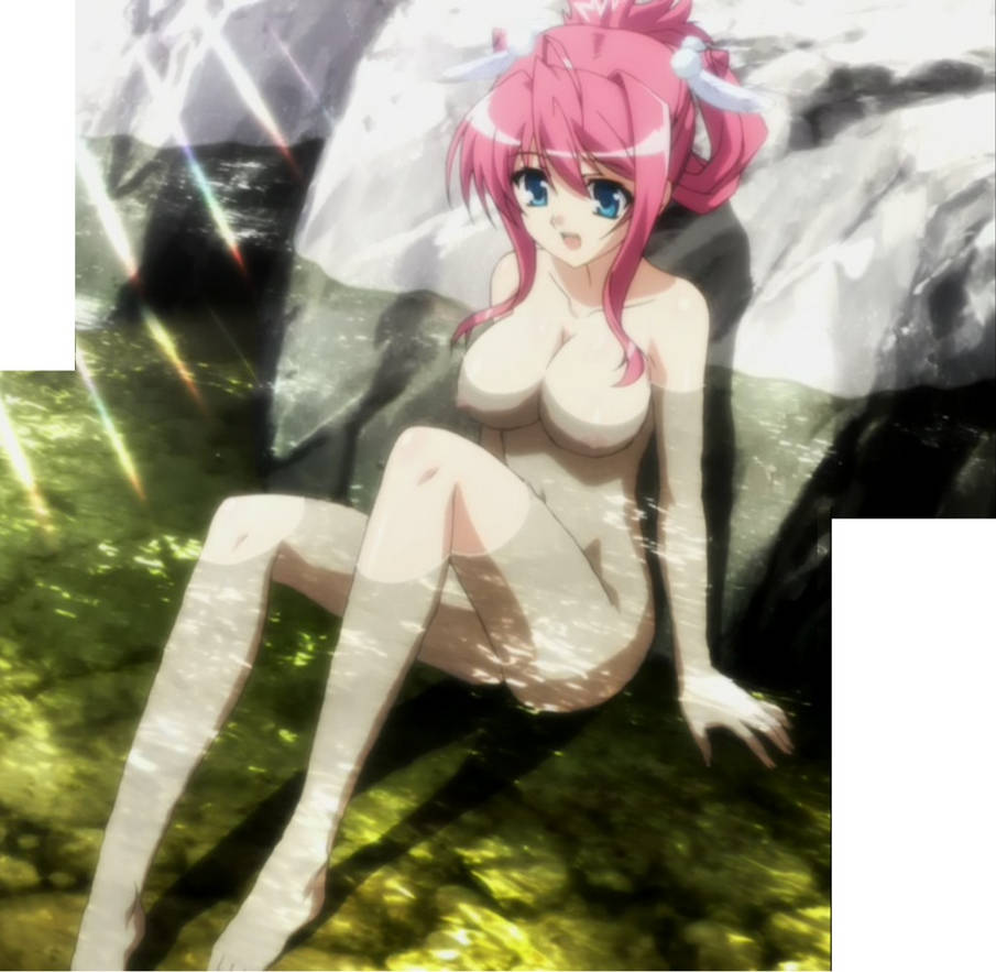 bathing chinese_girl female koihime†_(series) koihime_musou naked ryuubi_gentoku_(koihime) stitched