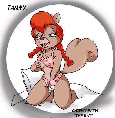 bra character_name chip_'n_dale_rescue_rangers chip_n'death disney lowres masturbation panties signature squirrel tammy_squirrel text