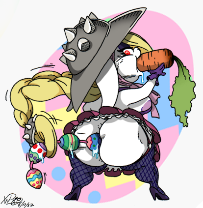 1girls anal_beads anthro areola_slip areolae ass blonde_hair braided_hair broodal bunny carrot deepthroat easter egg female female_focus female_only fishnets food hariet_(mario) hips lagomorph lagomorph_humanoid large_ass mario_(series) nintendo rabbit red_eyes sex_toy shortstack super_mario_odyssey thick_thighs thighs white_fur wide_hips xanderdwulfe