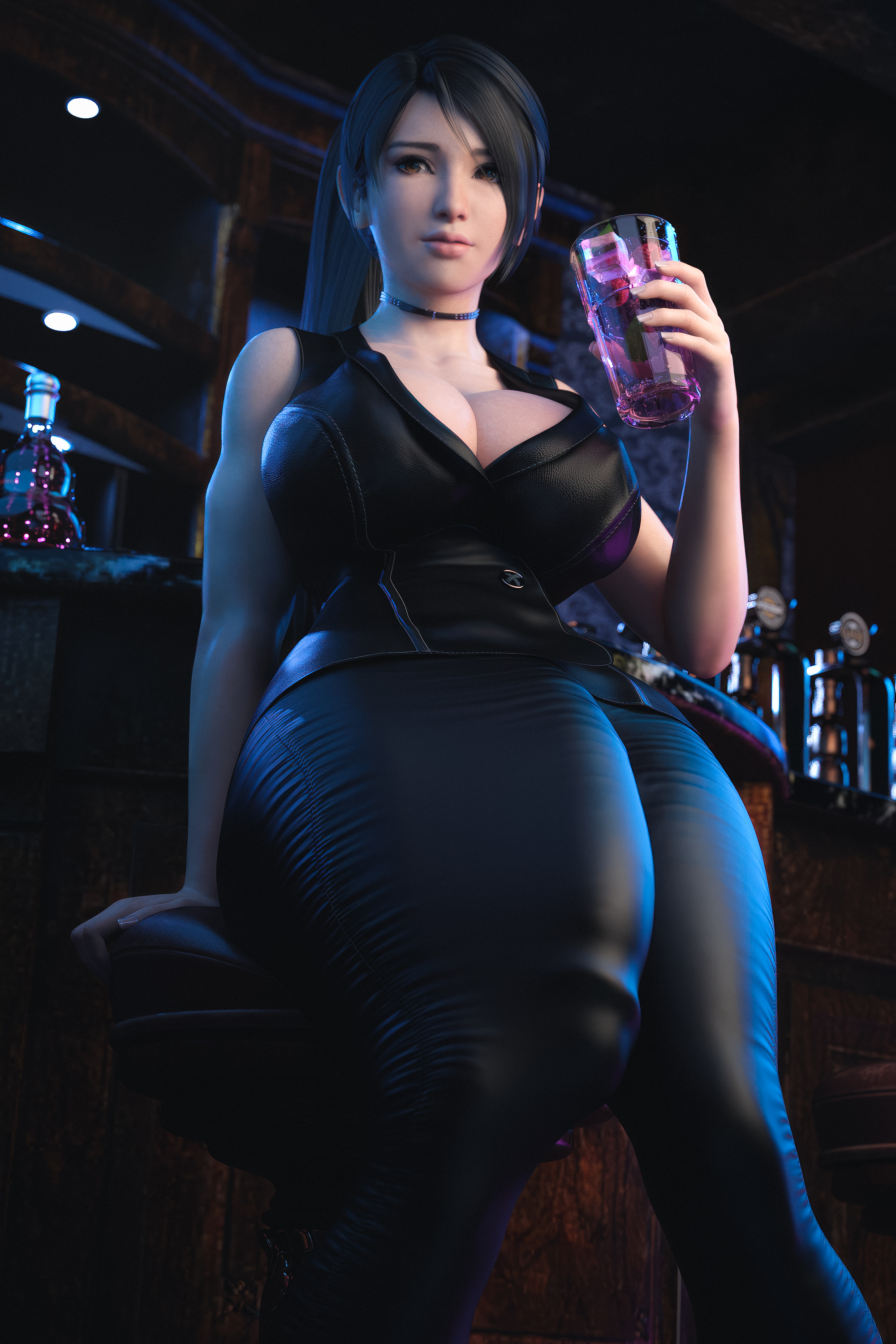 1futa, 3d, big breasts, breasts, bulge, bulge down leg, cameltail, cleavage, clothed, clothing, dead or alive, erection under clothes, foreskin, fully clothed, fully retracted foreskin, futa only, futanari, huge cock, intersex, large breasts, large penis, leggings, light skin, light-skinned futa, momiji (ninja gaiden), ninja gaiden, penis, penis under clothes, retracted foreskin, solo, stevencarson, uncircumcised, uncut, veiny penis