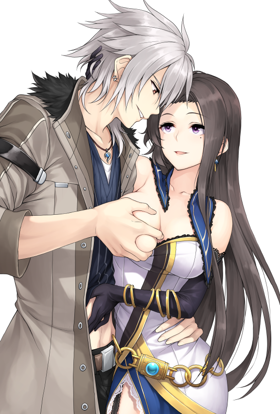 breast_grab couple crow_armbrust eiyuu_densetsu female hajimari_no_kiseki hakuleg male mole no_nipples sen_no_kiseki silver_hair terrorist trails_of_cold_steel vita_clotilde white_hair witch