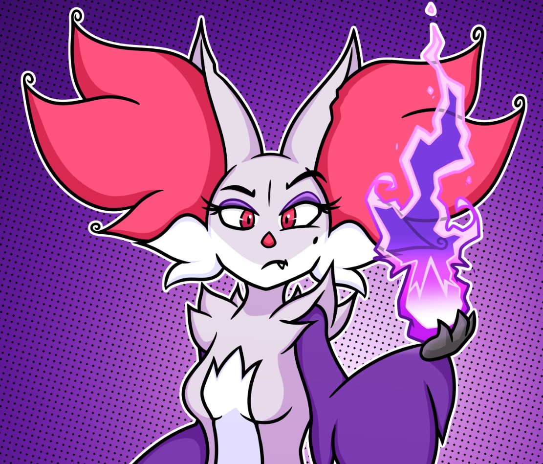 big_breasts breasts delphox female furry mahoxy mahoxy_(artist) pokémon_(species) pokemon shiny_pokémon shiny_pokemon