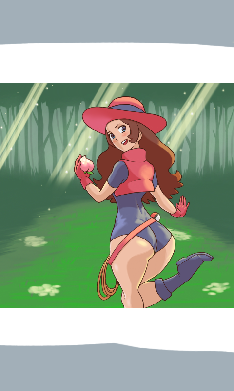 ass ass_focus boots dark_skin forest hair hat npc_trainer pokeball pokemon pokemon_ranger_(pokemon) pokemon_ranger_(pokemon_bw) rowlandz solo solo_female