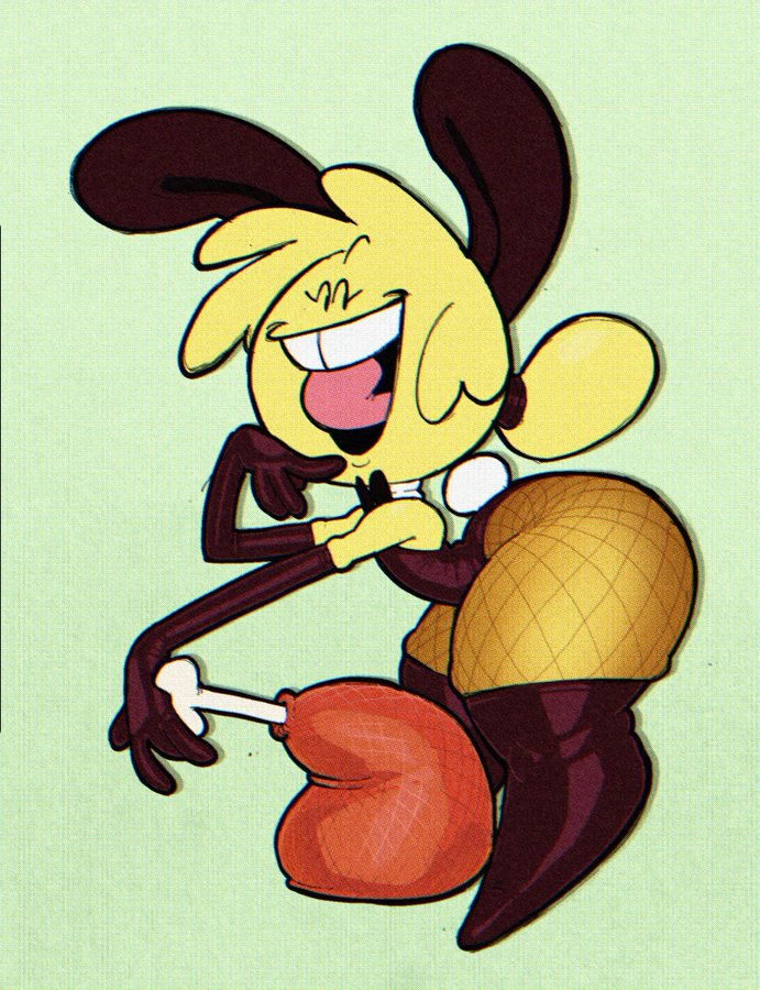 better_version_at_source bottom_heavy buckteeth bunny_ears bunnysuit female fishnets flat_chest ham lowres mob_face pinkfood thick_thighs thumbnail yellow_skin