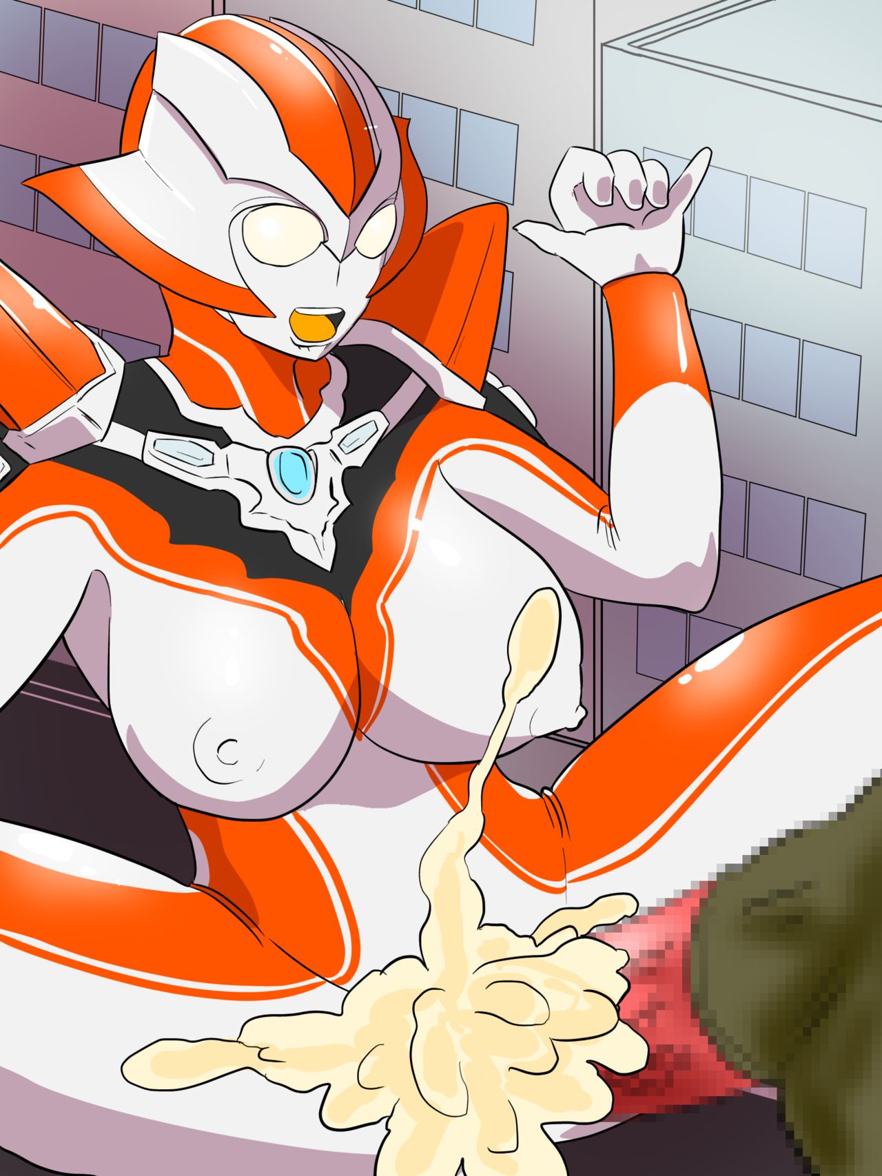 alien_girl alien_humanoid creople cum_in_pussy female_focus grigio_gets_raped horsecock minato_asahi_(grigio) open_mouth ubikitas ultraman_(franchise) ultraman_r/b ultrawoman_grigio vaginal_penetration