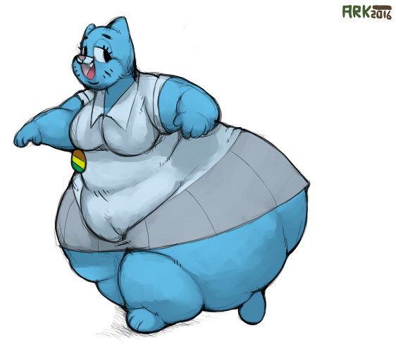 1girls arkveveen ass belly blue_fur blue_hair breast cartoon_network chubby chubby_female fat feline feline feline_humanoid female female_focus female_only hips large_ass milf mother mother nicole_watterson open_mouth overweight overweight_female skirt stomach the_amazing_world_of_gumball thick_thighs thighs walking wide_hips