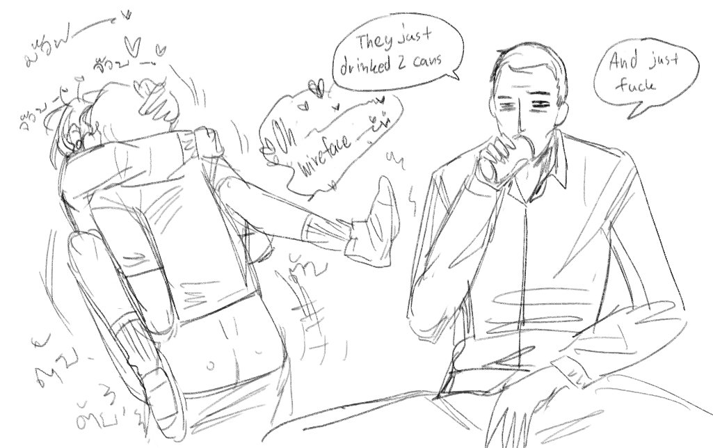 1cuntboy, 2boys, arms around neck, bar guy (no, i'm not a human), coat guy (no, i'm not a human), cuntboy, embrace, english text, exhibitionism, intersex, ixnsfw07, male, male on cuntboy, monochrome, no, i'm not a human, wireface (no, i'm not a human)