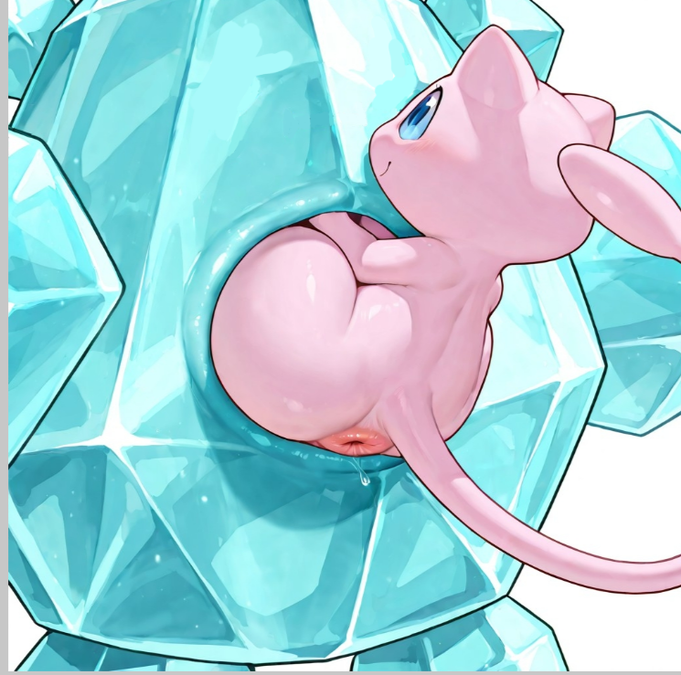 ai_assisted ai_generated anal_vore mew pokémon_(species) pokemon pokemon_(species) regice