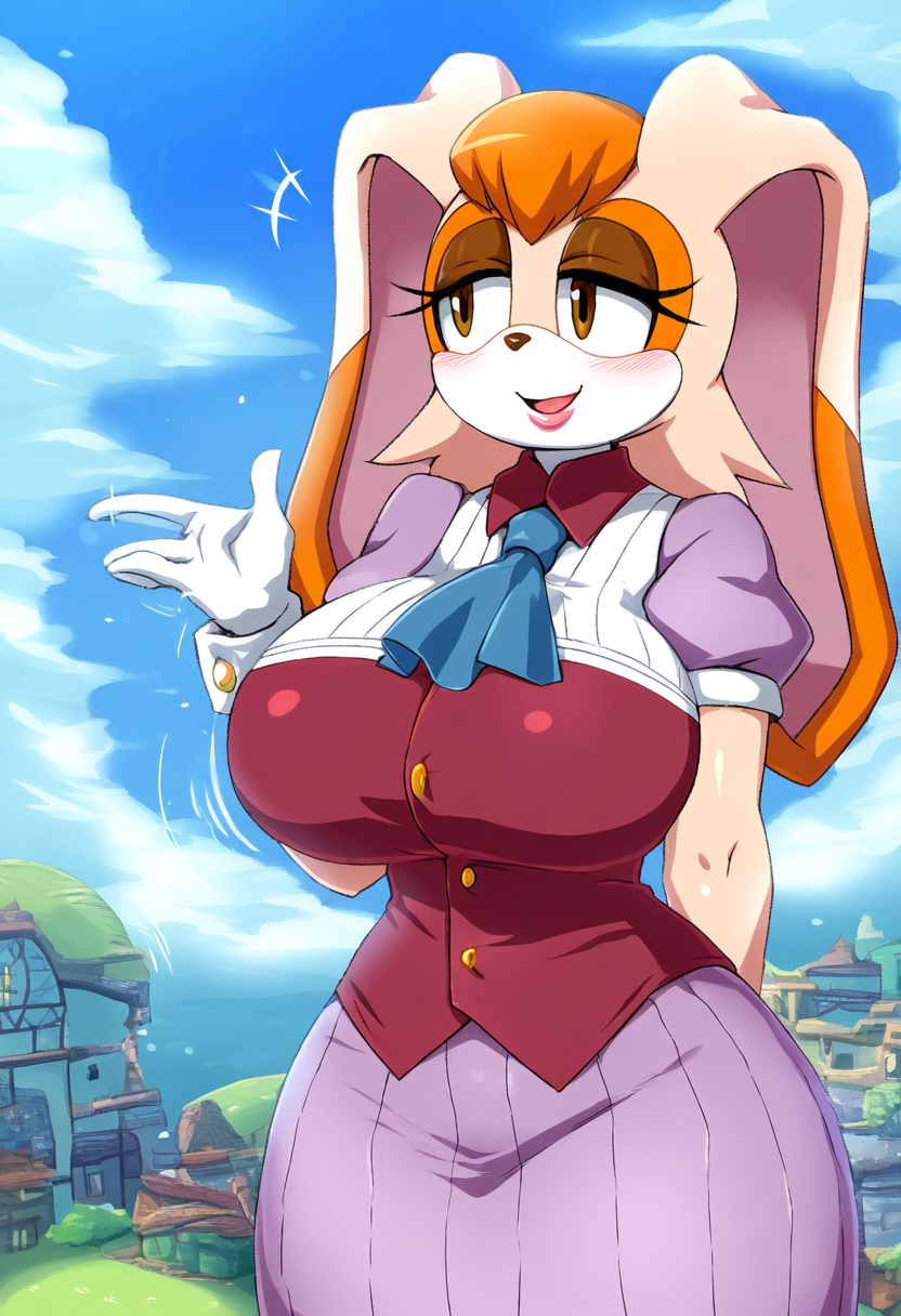 ai_generated anthro big_breasts breasts furry furry_only huge_breasts kurogitsu_08 large_breasts rabbit rabbit_ears sonic_(series) sonic_the_hedgehog_(series) vanilla_the_rabbit