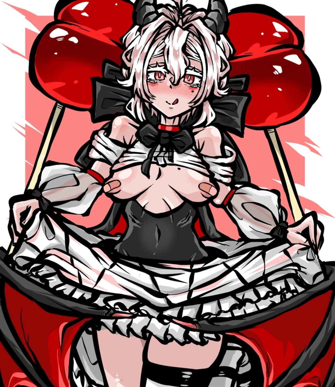 breasts, candy apple cookie, cookie run, cookie run kingdom, female, female focus, solo female
