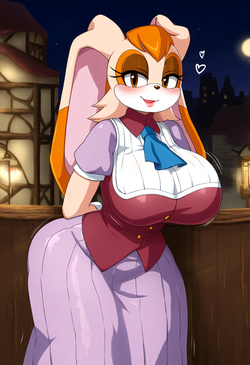 ai_generated anthro big_breasts breasts furry furry_only huge_breasts kurogitsu_08 large_breasts rabbit rabbit_ears sonic_(series) sonic_the_hedgehog_(series) vanilla_the_rabbit