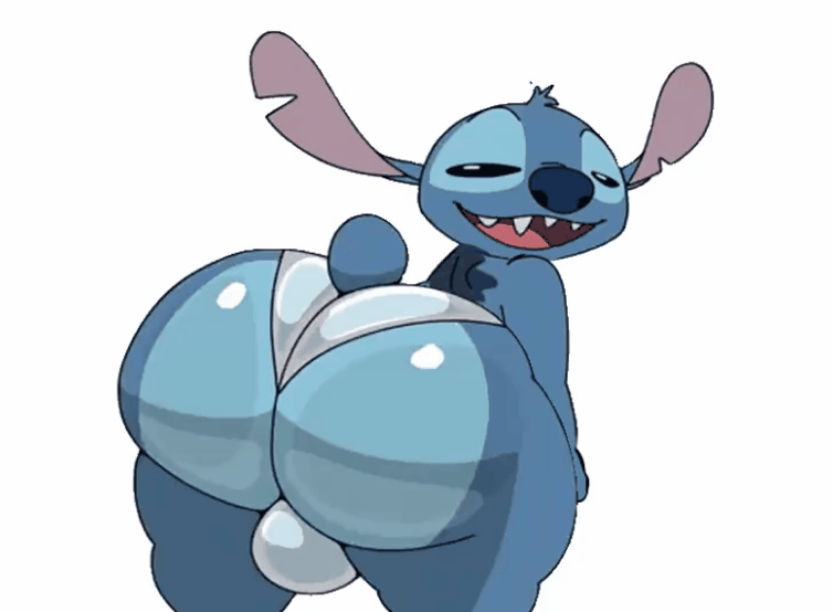 alien, animated, anthro, ass bigger than head, ass focus, ass shake, big ass, big ass (femboy), big ass (male), big butt, breathotter, disney, fat ass, femboy, gay, gif, huge ass, lilo and stitch, looking at viewer, male focus, male only, movie, movie character, moving head, moving hips, rear view, shaking, shaking ass, shaking butt, shortstack, shortstack male, stitch, stitch (lilo and stitch), thick ass, thick thighs, wide hips