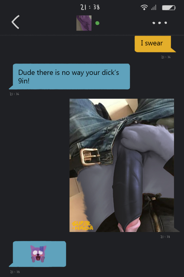 anthro big_penis bottomwear bottomwear_down chat chat_box clothed clothing denim denim_clothing draw_over erection genitals grindr humanoid_genitalia jeans male pants pants_down partially_clothed penis solo supernada unknown_species