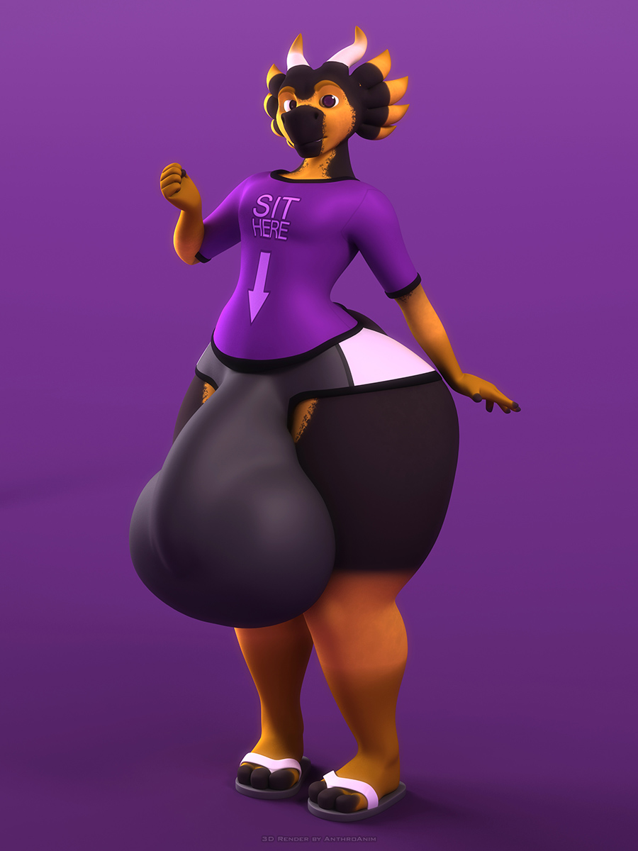 anthro anthroanim big_ass big_penis bulge clothed clothing dragon femboy genitals graphic_tee hi_res huge_cock male milenth_drake penis solo thick_thighs wide_hips