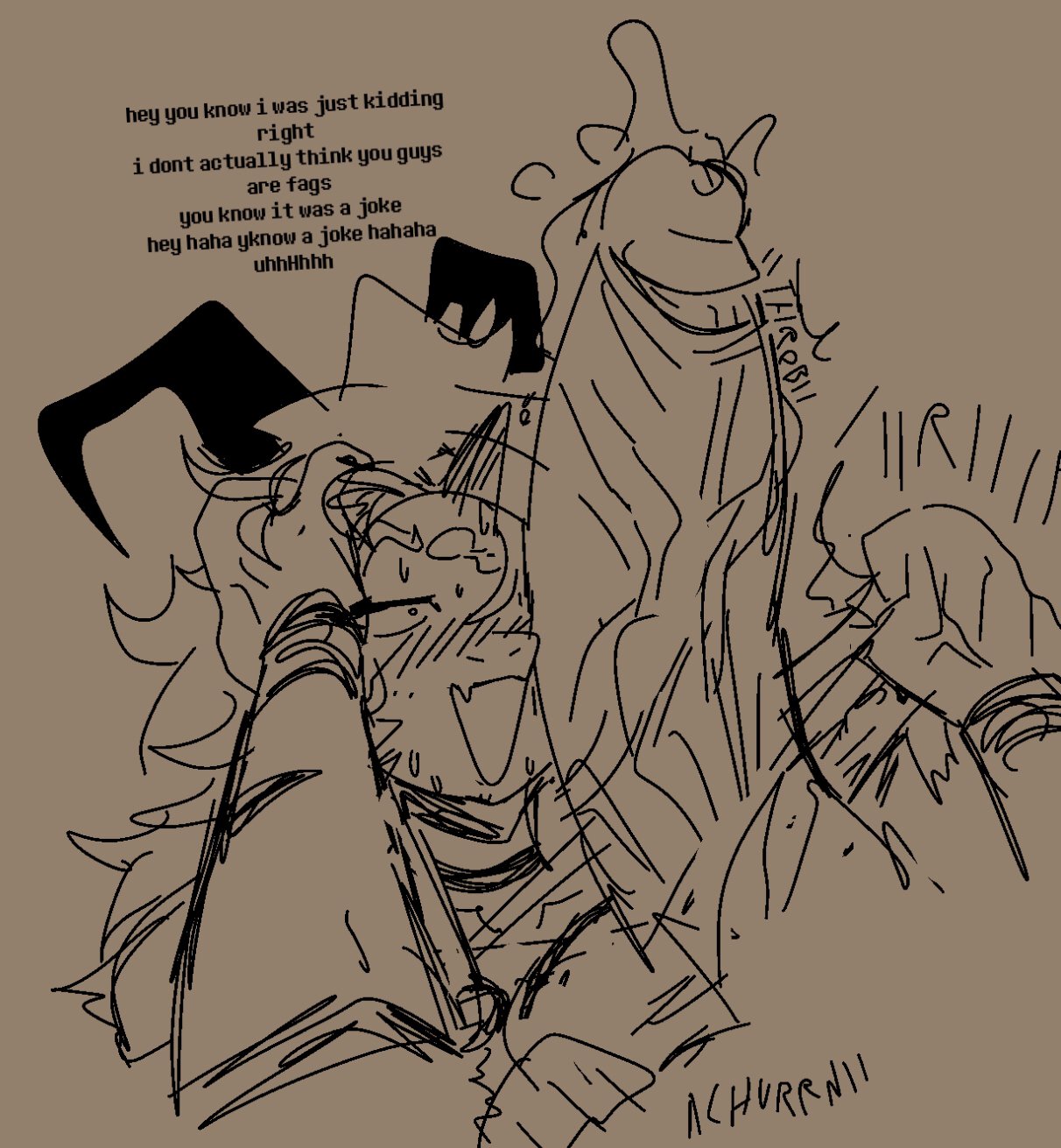 2025, 2boys, absolute asriel, absolute deltarune, angry penis, anthro, anthro on anthro, asriel dreemurr, blush, churning balls, cock shock, deltarune, dialogue, fat cock, fur, furry, gay, gay denial, goat, goat boy, goat humanoid, hand on head, horns, huge balls, huge cock, imminent fellatio, imminent sex, katztonight, leaking precum, male, male only, massive penis, offscreen character, precum, selfcest, sketch, suprised, suprised look, testicles clench, thick penis, veiny penis, worried expression, yaoi