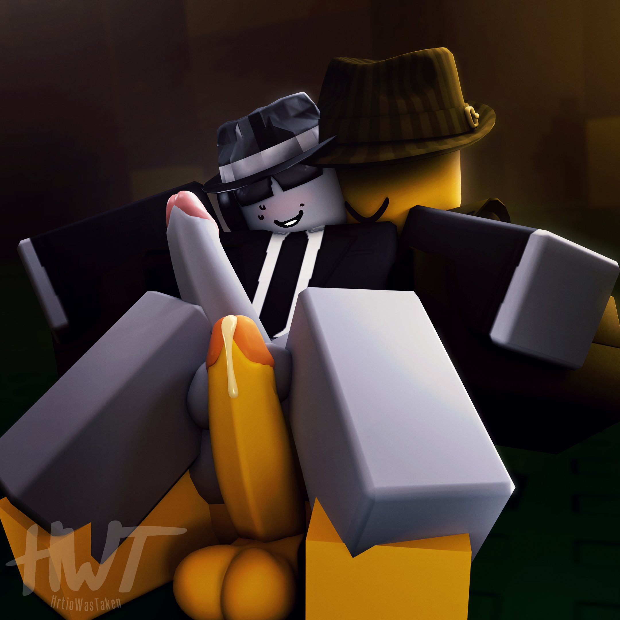 2boys, 3d, balls, bottomless, chance (forsaken), forsaken (roblox), gay, hrtiowastaken, mafioso (forsaken), male, penis, roblox, roblox game, robloxian, tagme, watermark