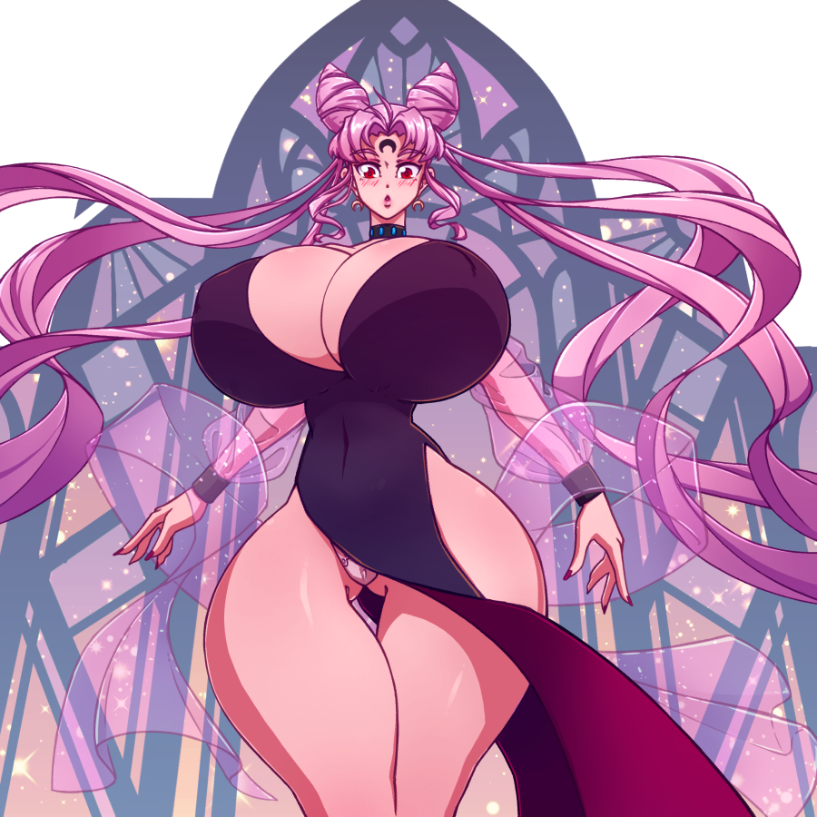 1girls 2022 big_breasts bishoujo_senshi_sailor_moon black_lady black_moon blush breasts chibi_usa cleavage clothing curvaceous curvy curvy_body curvy_female curvy_figure dark_persona dress female female_only giant_breasts gigantic_breasts huge_breasts large_breasts long_hair looking_at_viewer n647 pale-skinned_female pale_skin panties pantyshot pink_hair solo thick_thighs twintails very_long_hair villainess voluptuous voluptuous_female wide_hips