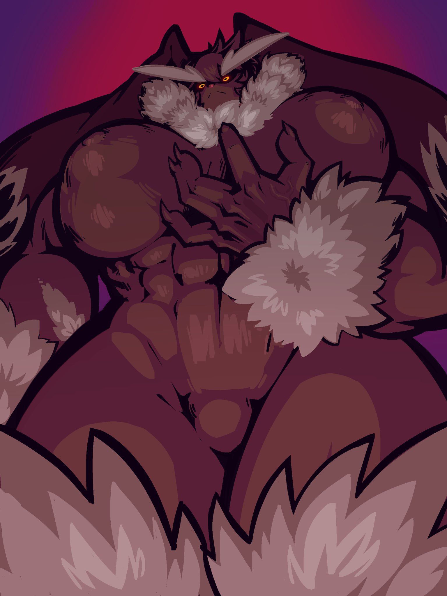 1girls, abs, alpha pokemon, anthro, areolae, breasts, completely nude, female, female only, furry, huge breasts, lil potion shop, lopunny, low-angle view, muscular, muscular female, nipples, nude, nude female, pokemon, pokemon (species), power (powerslamming), powerslamming, solo, standing
