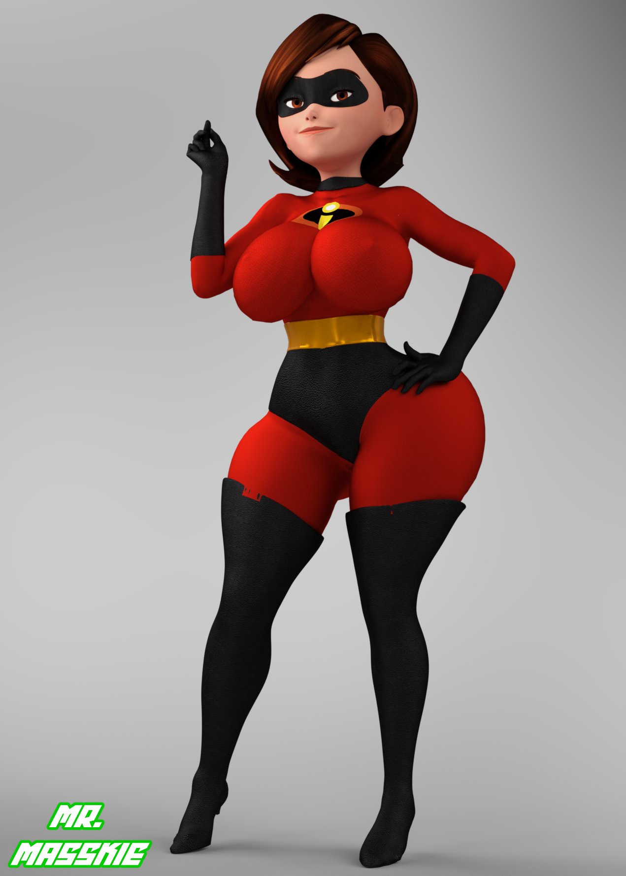 1girls 3d 3d_(artwork) ass athletic athletic_female big_ass big_breasts bottom_heavy breasts brown_hair bubble_ass bubble_butt busty digital_media_(artwork) disney elastigirl eyebrows eyelashes eyes female female_only fit fit_female hair helen_parr heroine hips hourglass_figure huge_ass human large_ass large_breasts legs light-skinned_female light_skin lips mature mature_female milf mother mrmasskie pixar short_hair smooth_skin superhero superheroine the_incredibles the_incredibles_2 thick thick_hips thick_legs thick_thighs thighs top_heavy upper_body voluptuous waist wide_hips