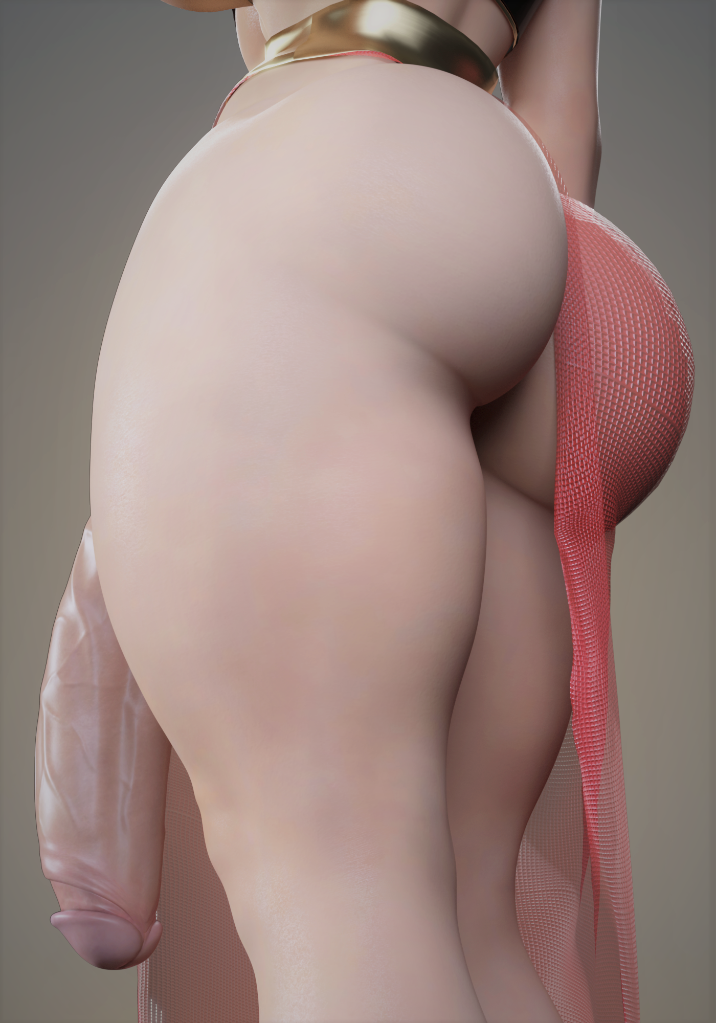 1futa, 3d, ass, audrix, big ass, big penis, close-up, dead or alive, faceless, faceless character, faceless futa, flaccid, flaccid penis, futa only, futanari, hourglass figure, intersex, light skin, light-skinned futa, low-angle view, momiji (ninja gaiden), ninja gaiden, penis, revealing clothes, solo, solo futa, standing, thick thighs, thighs, veiny penis, wide hips