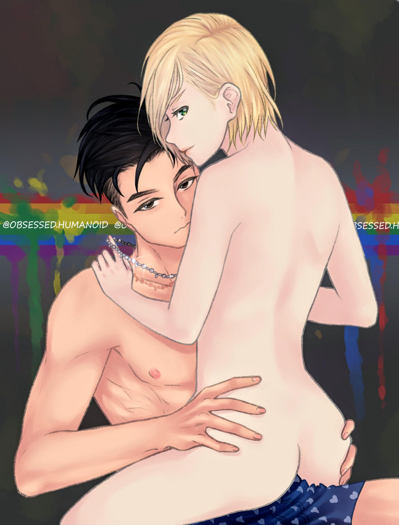 male_only otabek_altin tagme yuri!!!_on_ice yuri_plisetsky