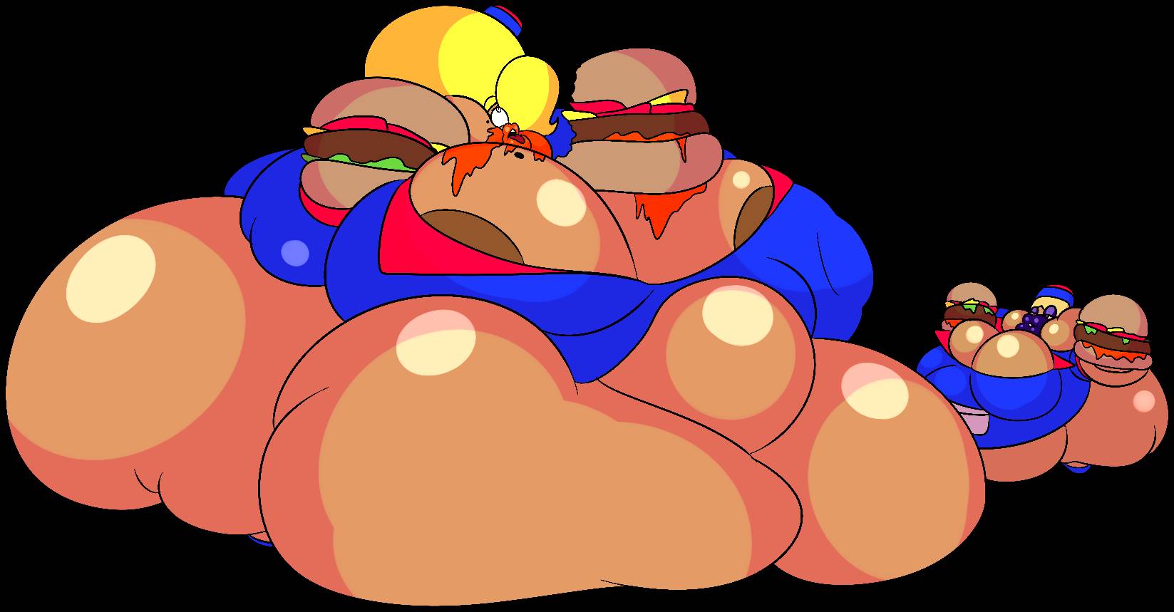 agent_blonde areola_slip ass belly big_lips blonde_hair breast burger chubby_female darcy_bottomluspit fat feederism feeding food_stains hips hyper hyper_ass hyper_breasts immobile immobilization ketchup large_ass large_breasts larger_female lips mrpr1993 nipple_piercing obese obese_female overweight overweight_female shortstack smaller_female stomach thick_thighs thighs weight_gain wide_hips