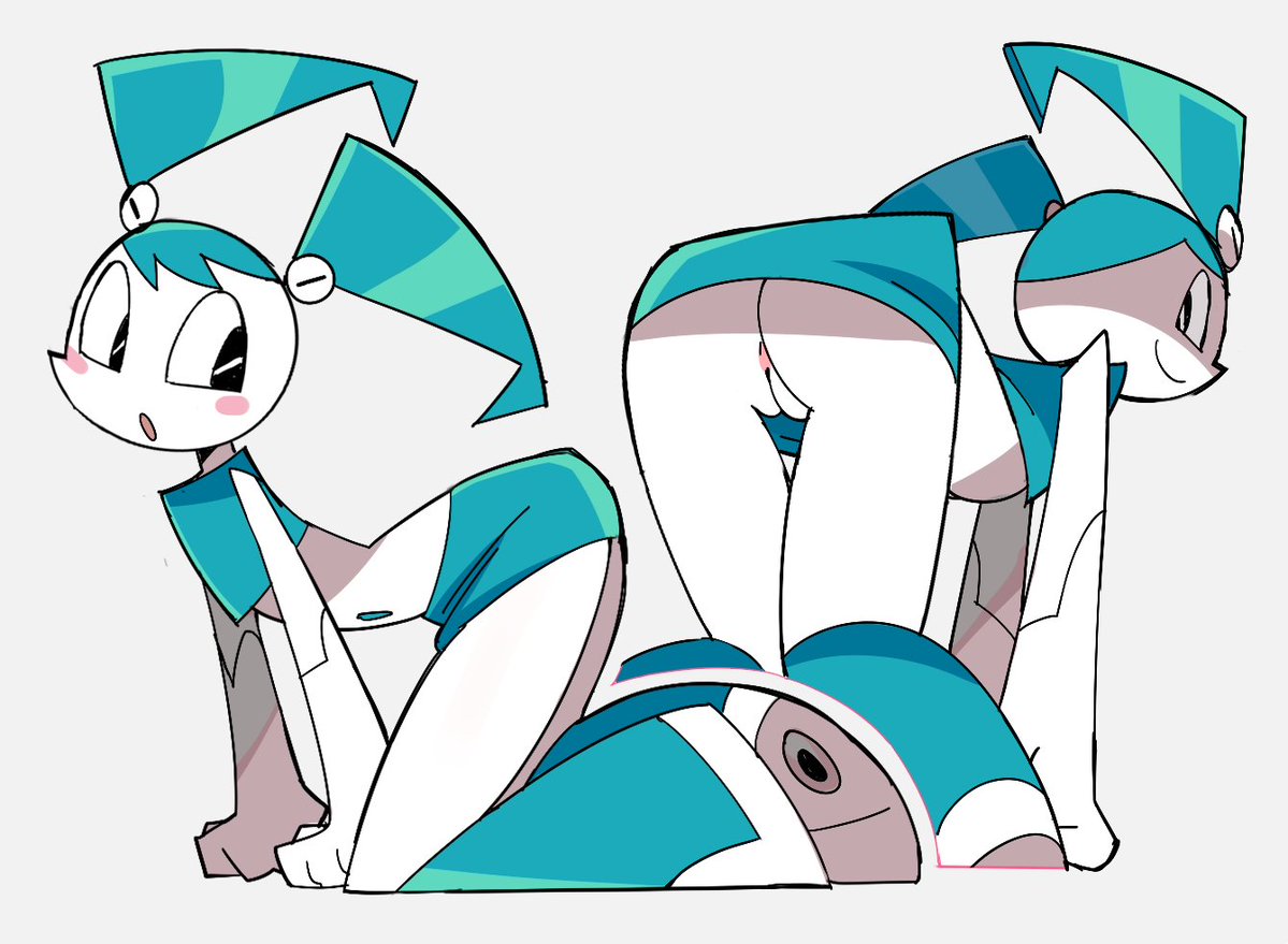 ass, bent over, bottomless skirt, female, glassrunner, jenny wakeman, my life as a teenage robot, robot, robot girl, solo, solo female, solo focus, upskirt