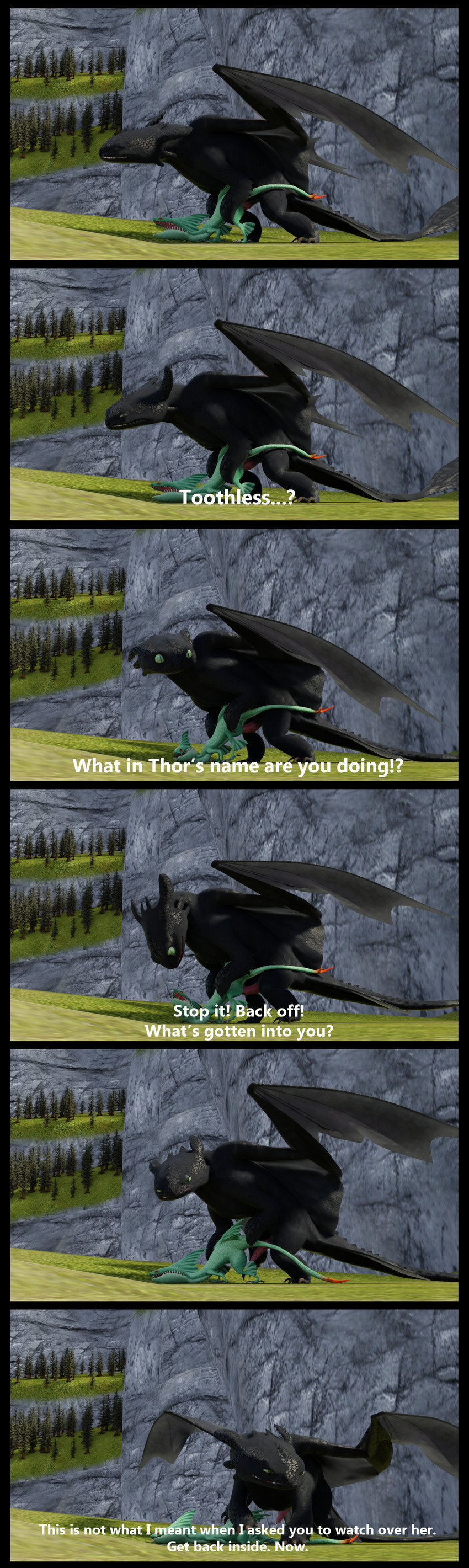 after_sex doggy_style dragon dreamworks feral_on_feral how_to_train_your_dragon interuption male/female misunderstanding pull_out sex size_difference size_play text toothless