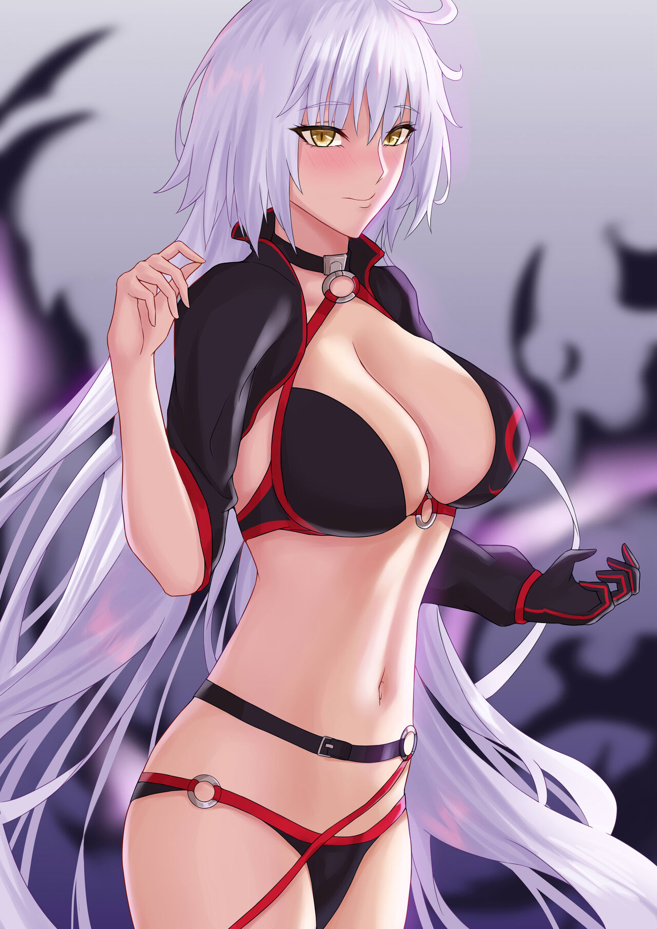 1girls big_breasts blush breasts fate/grand_order fate_(series) female freed_turing jeanne_alter jeanne_d'arc_(fate) solo